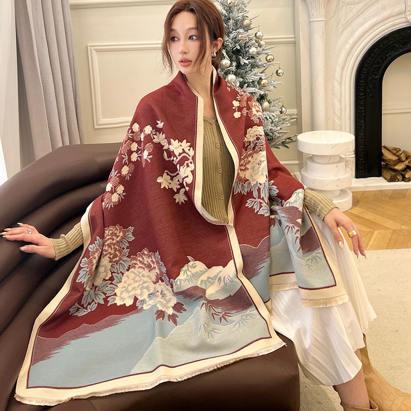 Cashmere Pashmina Wrap - Moda Kış Yeni Sıcak Kaşmir Şal