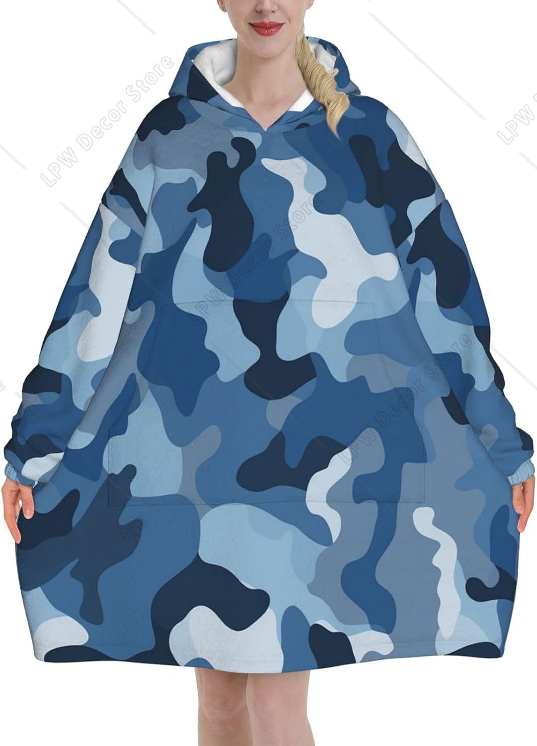 Klasik Mavi Kamuflaj Desenli G - Sherpa Hoodie Fleece incelemesi ve fiyatı